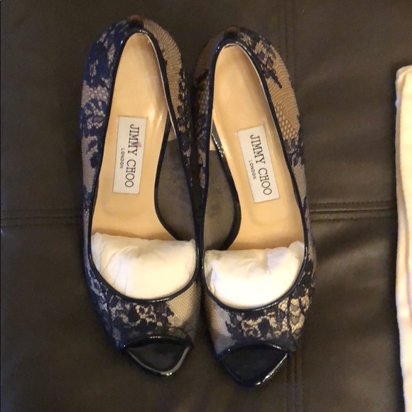 Jimmy Choo Lace Navy Luna